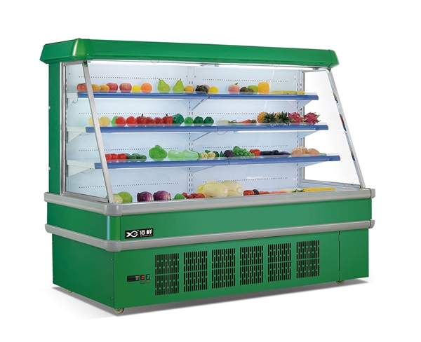 超市高档水果保鲜柜冷柜 蔬菜水果保鲜展示柜 果蔬风幕柜定制厂家